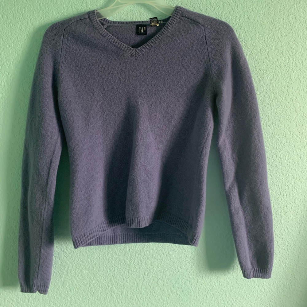 Gap Purple Lambswool Sweater